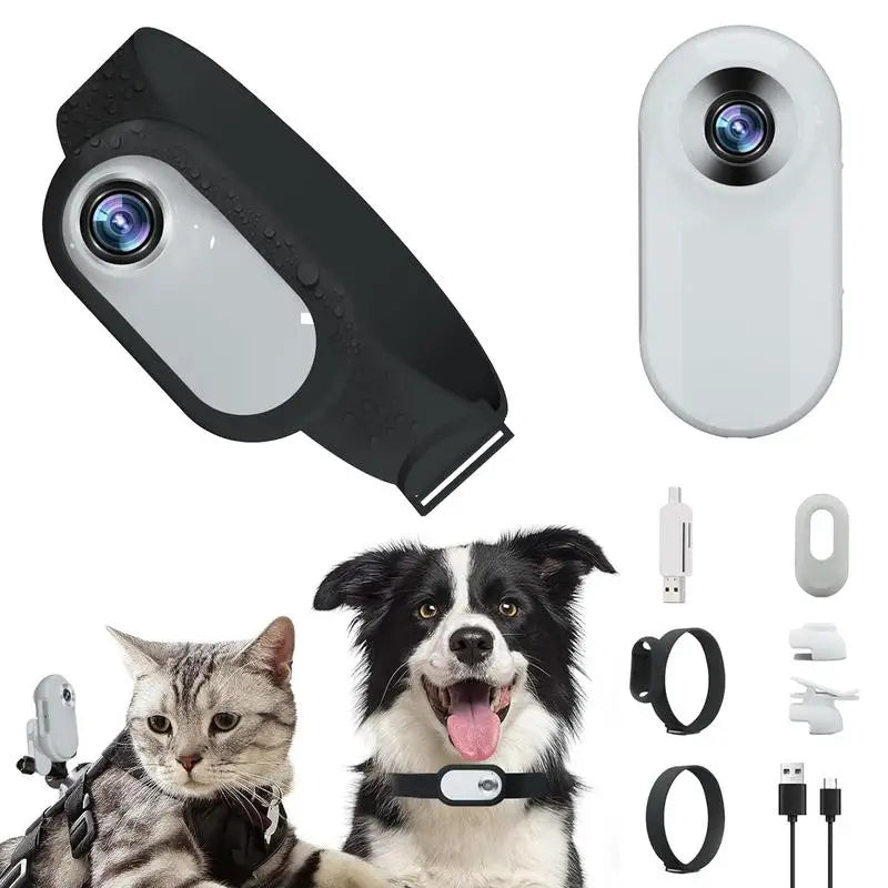 Dog Tracker Collar Hd 1080P Wireless Cat Camera Collars Sport/Action Camera with Video Records Wireless Collar Pet Supplies